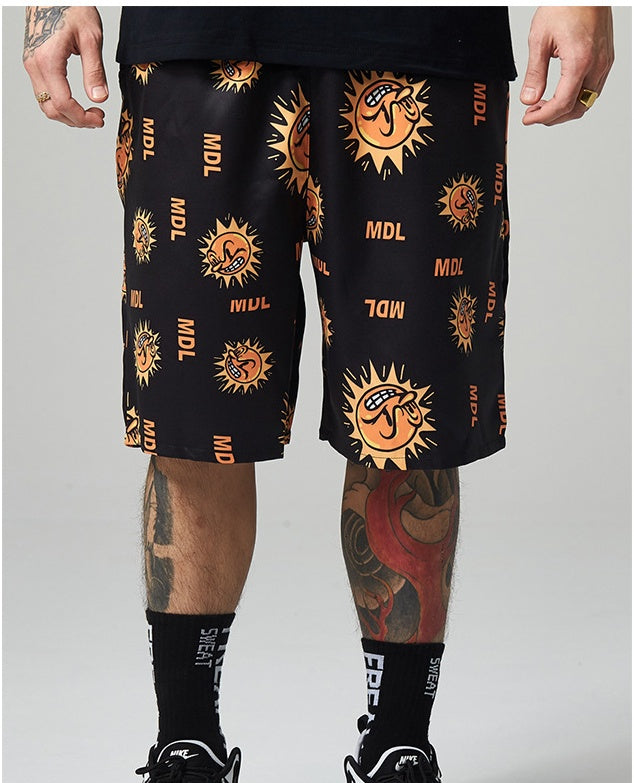 Printed Loose Casual Sports Men'S Beach Pants