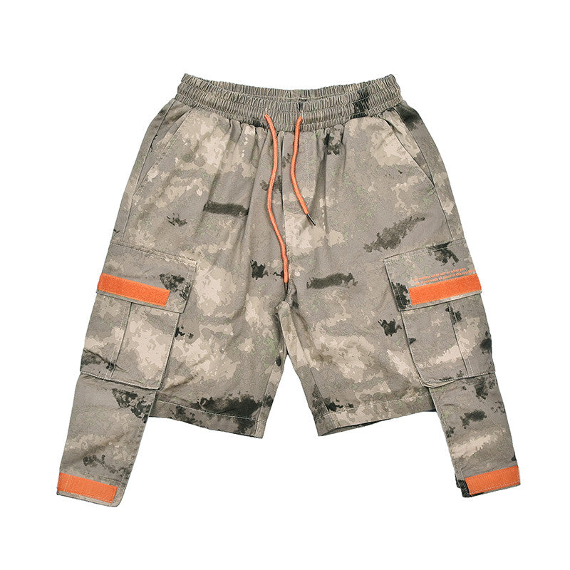 Summer Desert Camouflage Tooling Five-Point Pants
