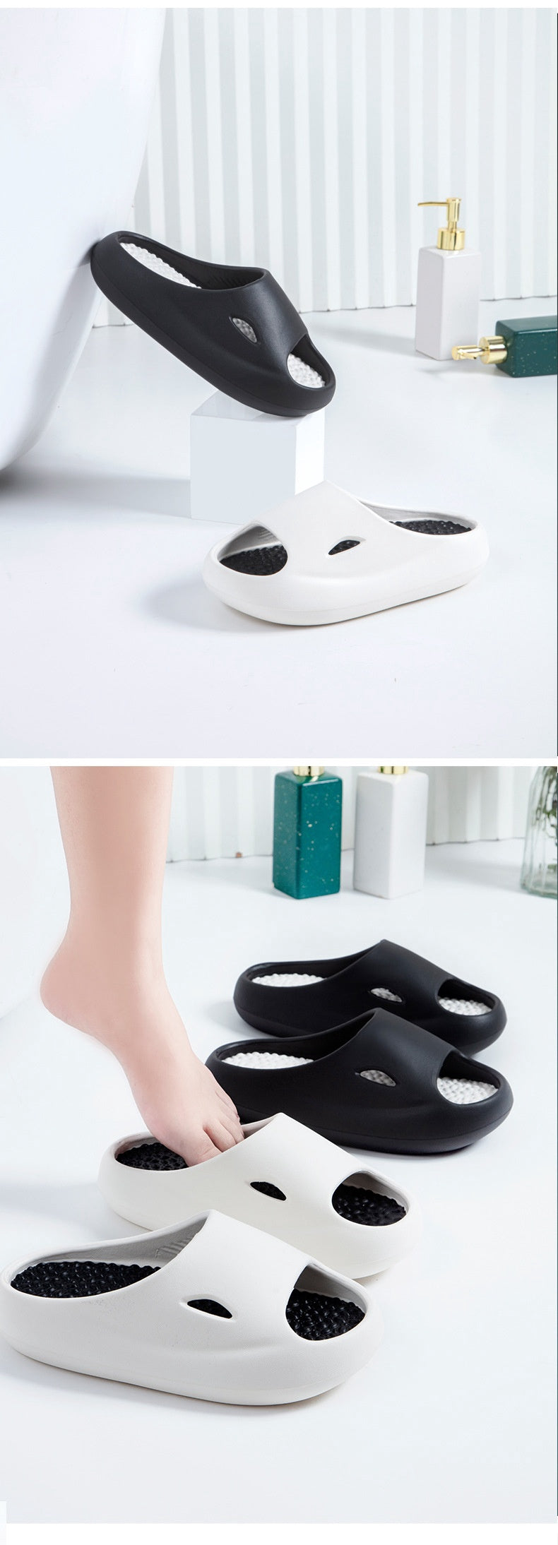 Couple Summer Outdoor Wear Thick Bottom Shit Feeling Home Slippers