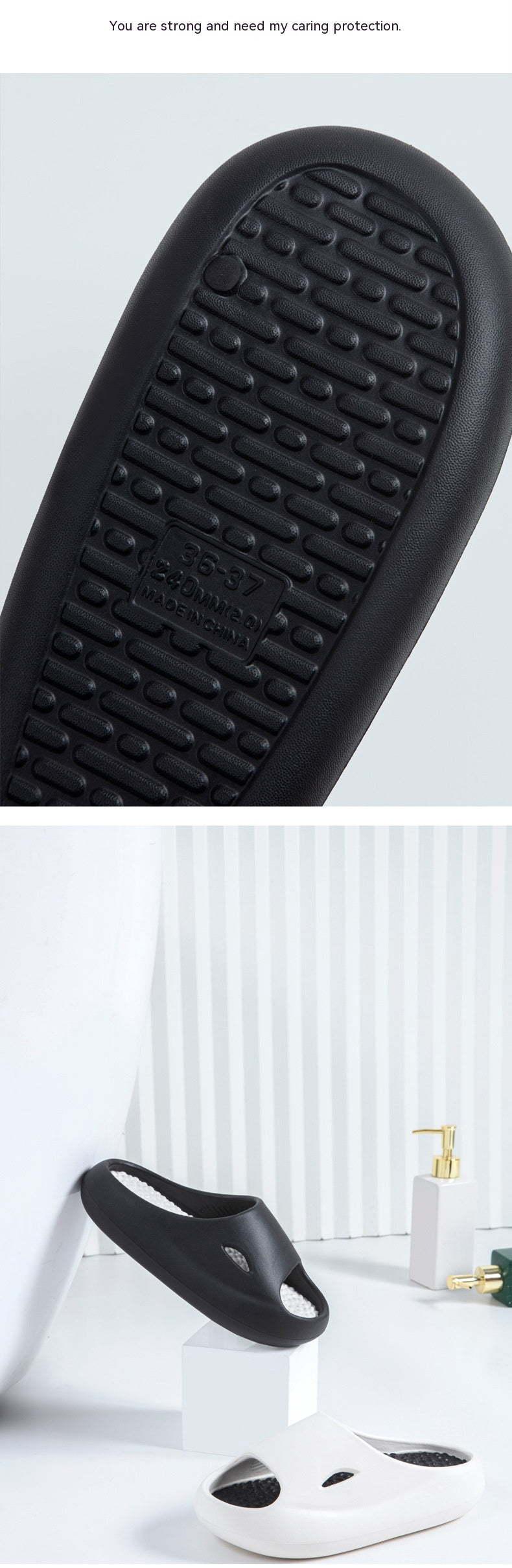 Couple Summer Outdoor Wear Thick Bottom Shit Feeling Home Slippers