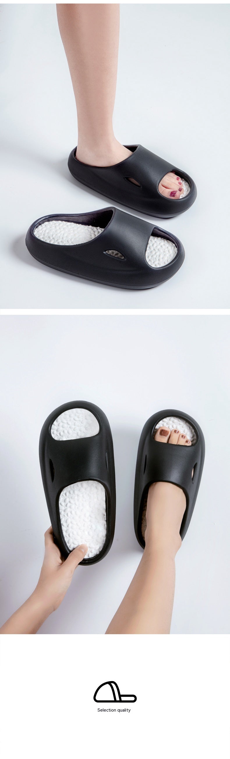 Couple Summer Outdoor Wear Thick Bottom Shit Feeling Home Slippers