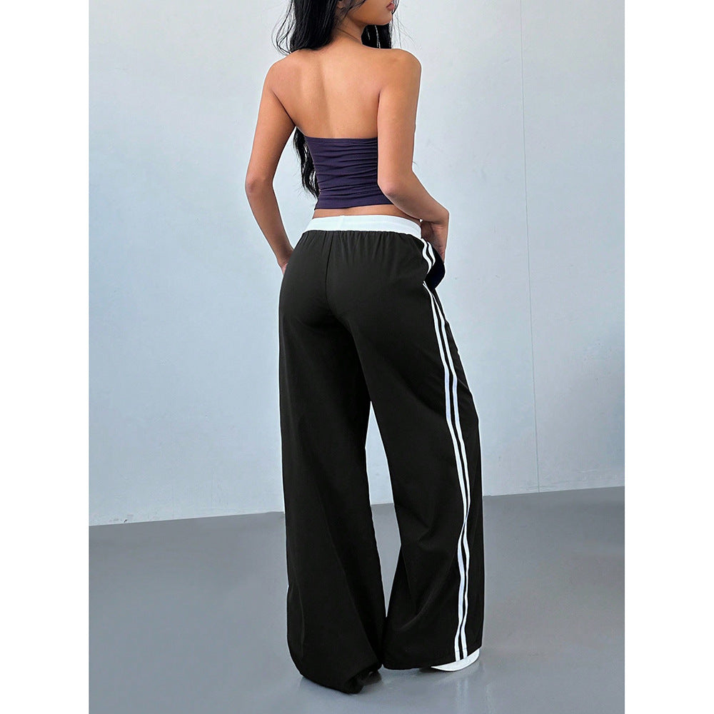 Loose Trendy Digital Printing Design Sense All-matching Long Pants