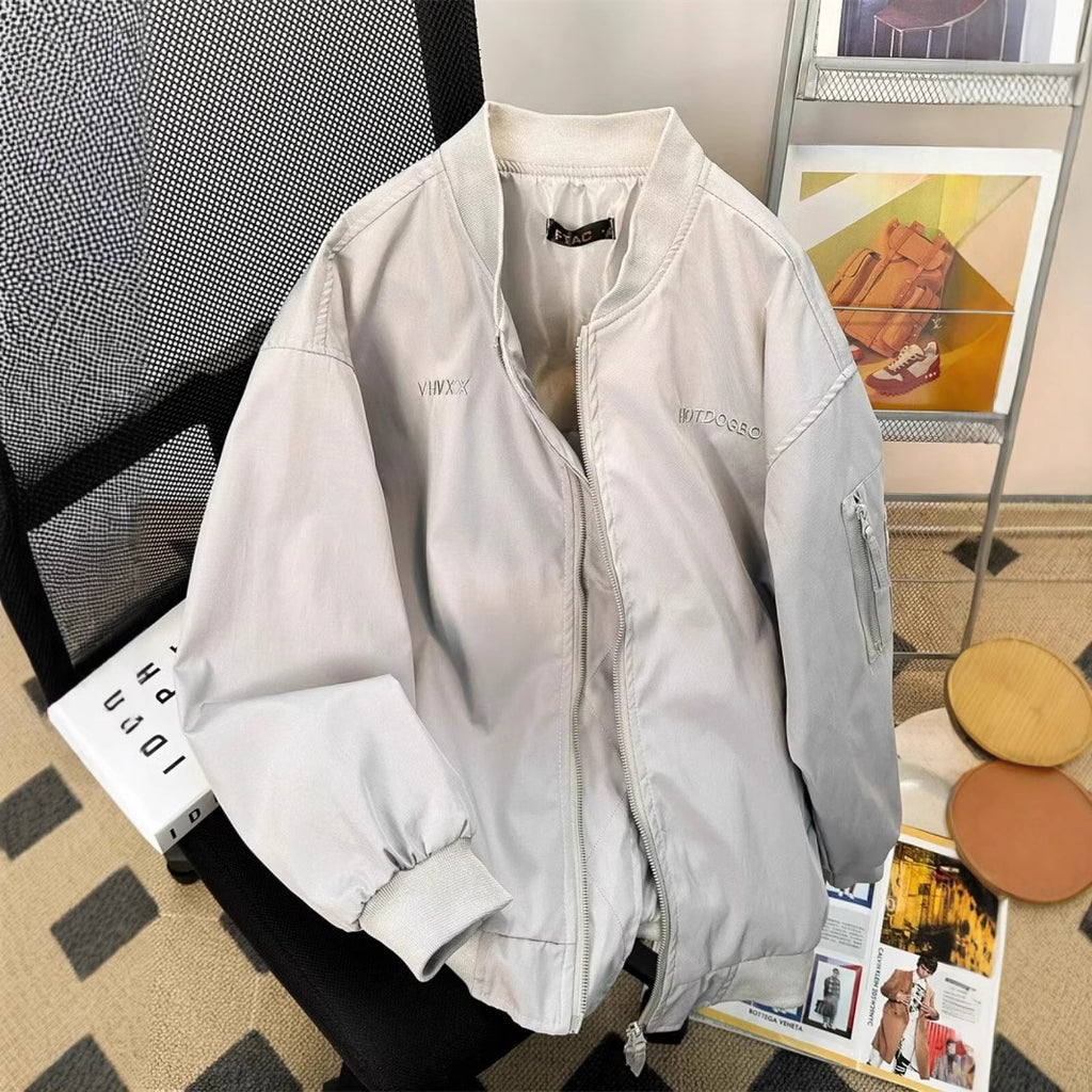 Loose-fit Couples Bomber Jacket, Mens